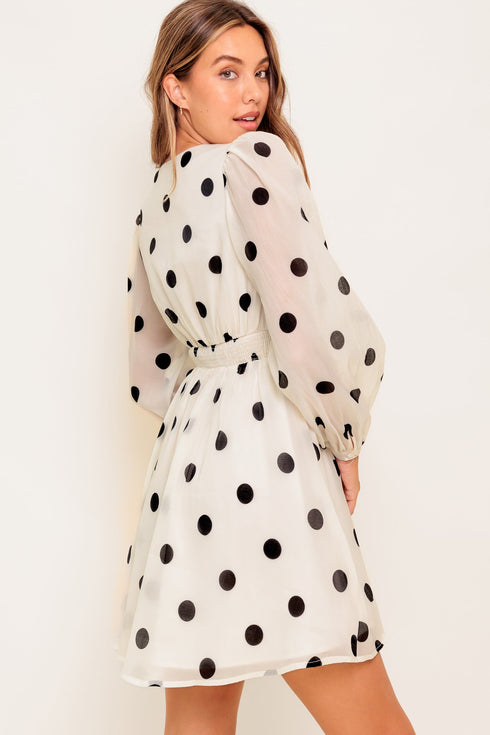 monroe-dot-chiffon-woven-mini-dress Flying Tomato-Sophia's Style-3